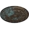 Ekena Millwork Colton Ceiling Medallion (Fits Canopies up to 4 3/4"), 15 3/4"OD x 1 1/2"P, Bronze Blue Patina CM15CNBBS - alternate 4
